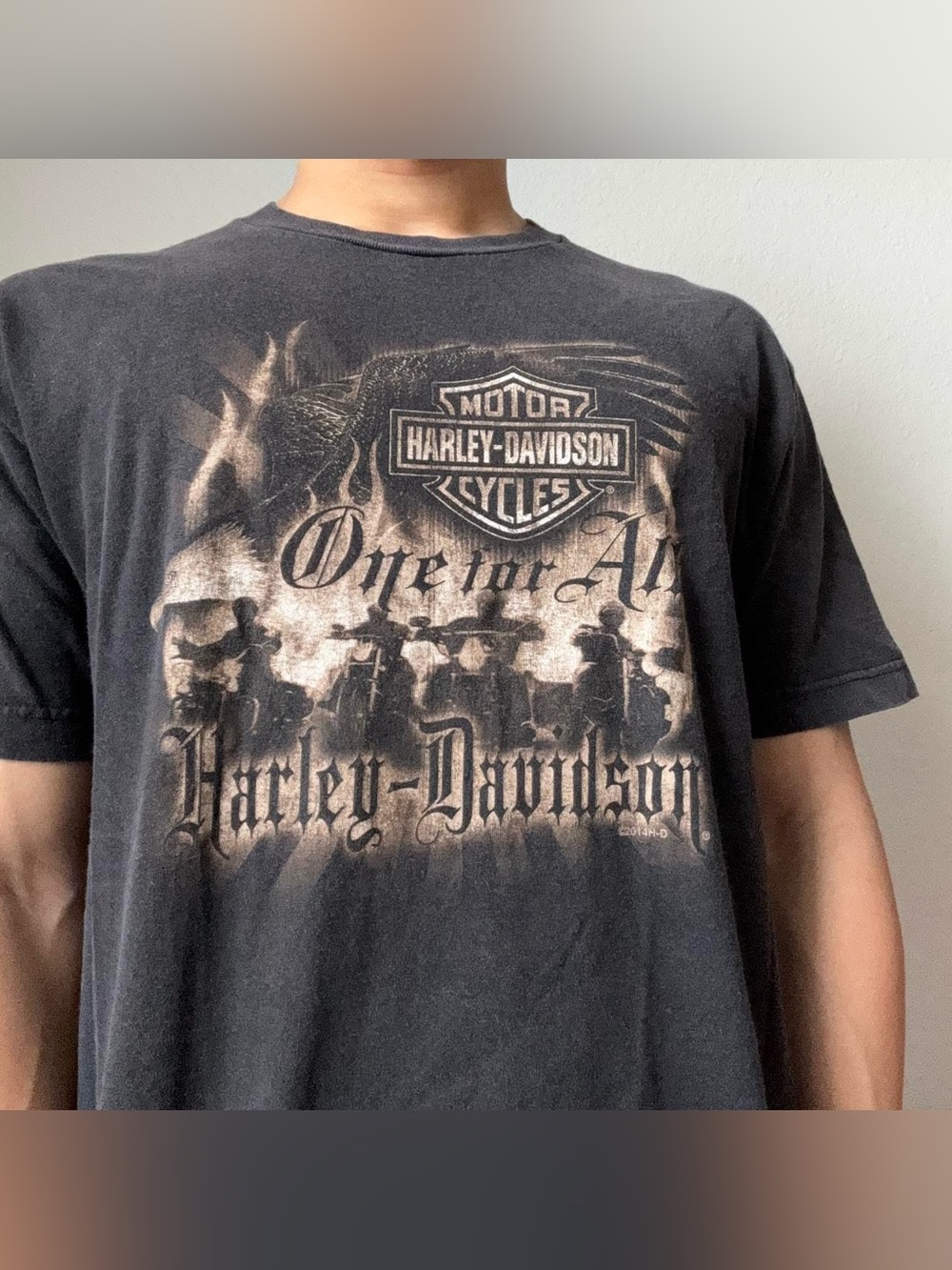 Vintage 2000s Harley Davidson South East Graphics Black Tee Shirt